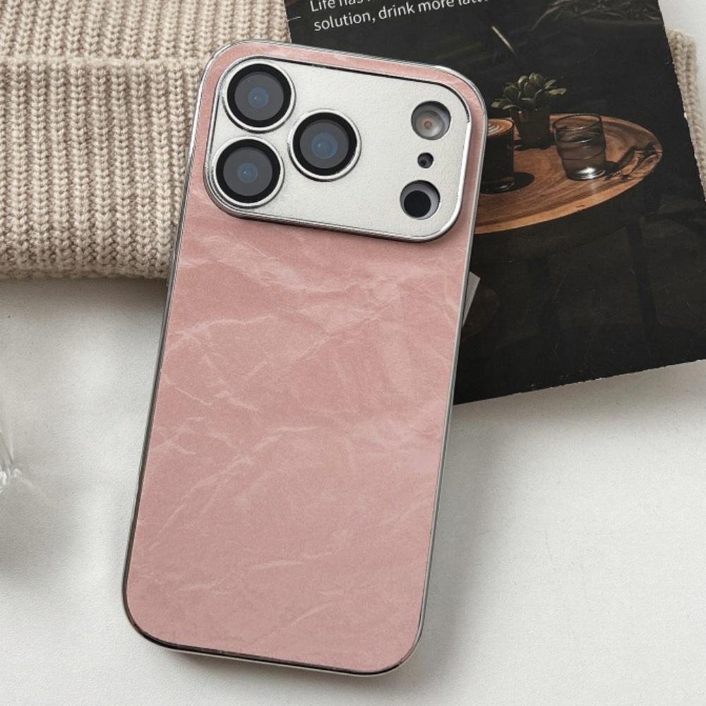 Luxury Aurora Snow Mountain Pattern Case For iPhone 17 Air 16 15 14 13 12 Pro Max 11 17Pro Plating Armor Camera Glass Capa Funda