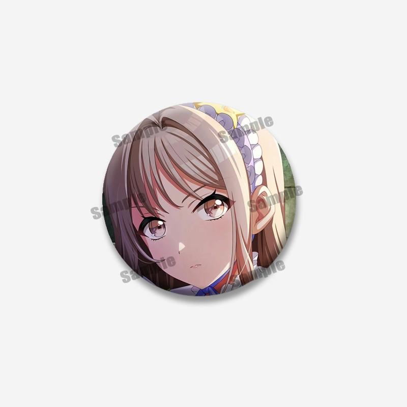 Cute Cartoon Girls Miyu Haruna Cosplay Badges Music Game D4DJ Rika Hayate Soft Button Pin Jewelry Brooch Accessories for Hat Bag
