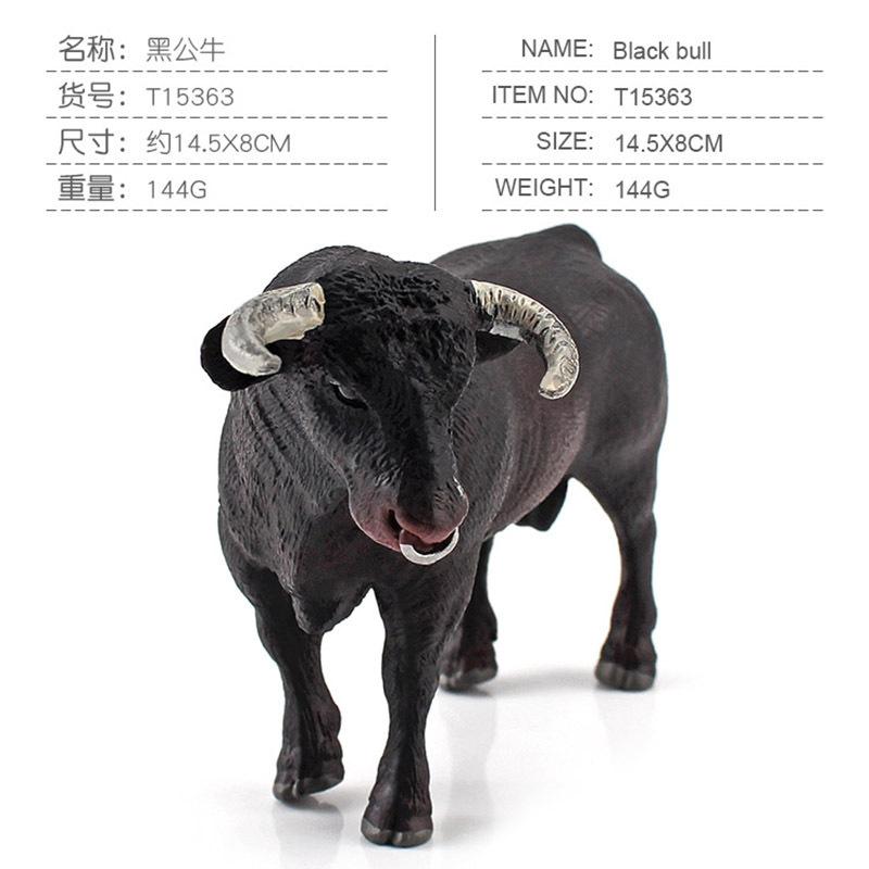 4 types Bull Buffalo Bison Model Simulation Cattle Animal Action Figure Figurine Educational Toys for Children Home Decor Gift