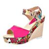 Maogu Summer Platform Wedges Heel Casual Shoes Woman Floral Super High Heels Sandalias Zapatos Mujer 2024 Women Open Toe Sandals