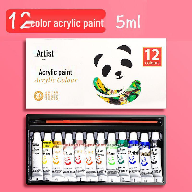 

Набор акриловых красок 24 цвета, прочный, водостойкий, для настенной живописи и детских поделок 12 Colors Acrylic Paint (5ml)