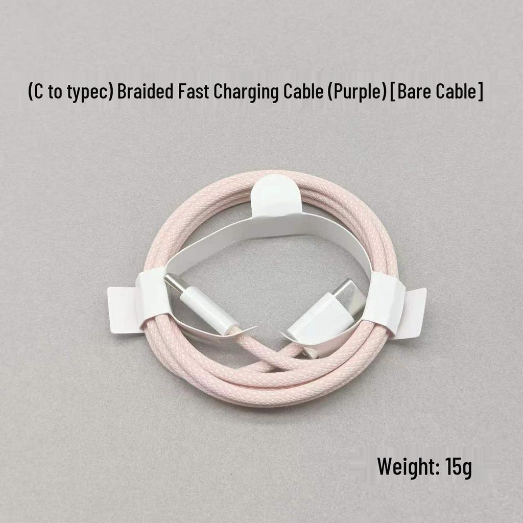 100W Dual Type-C Fast Charging Cable for Apple 15, 2m PD Rapid Charge, iPad Compatible
