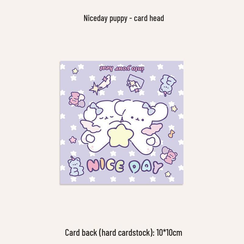 Self-Sealing Cute Card Packaging Bag Set for Small Cards