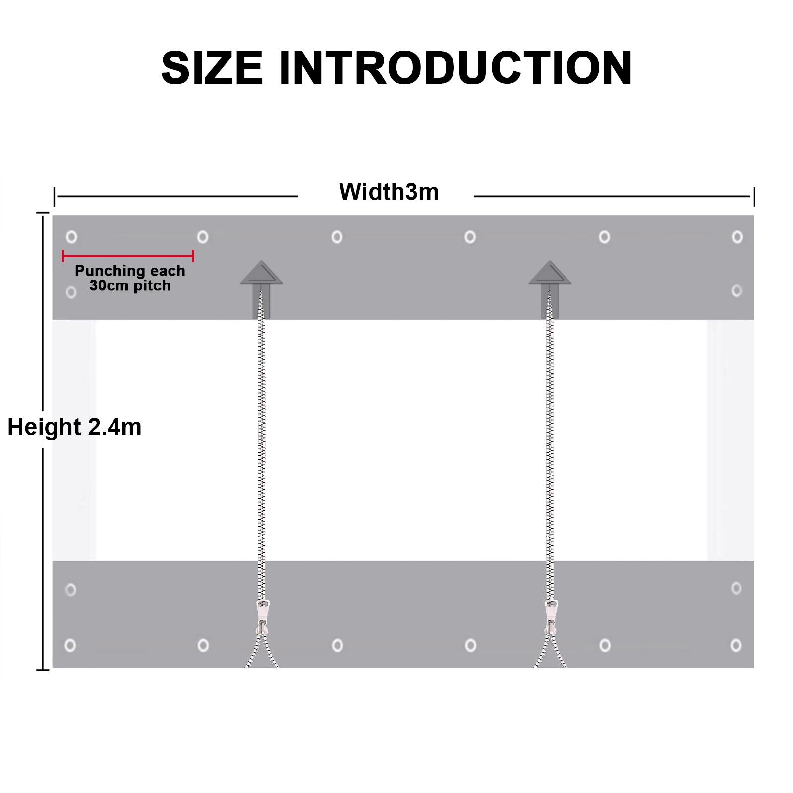 420 g/m² PVC brezents caurspīdīgs ar
