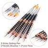 5 Pcs/Set Nail Art Pen 2 In 1 Double Ends Dotting Drawing Painting UV Gel Liner Polish Brush Set Nail Art Dotting Tools
