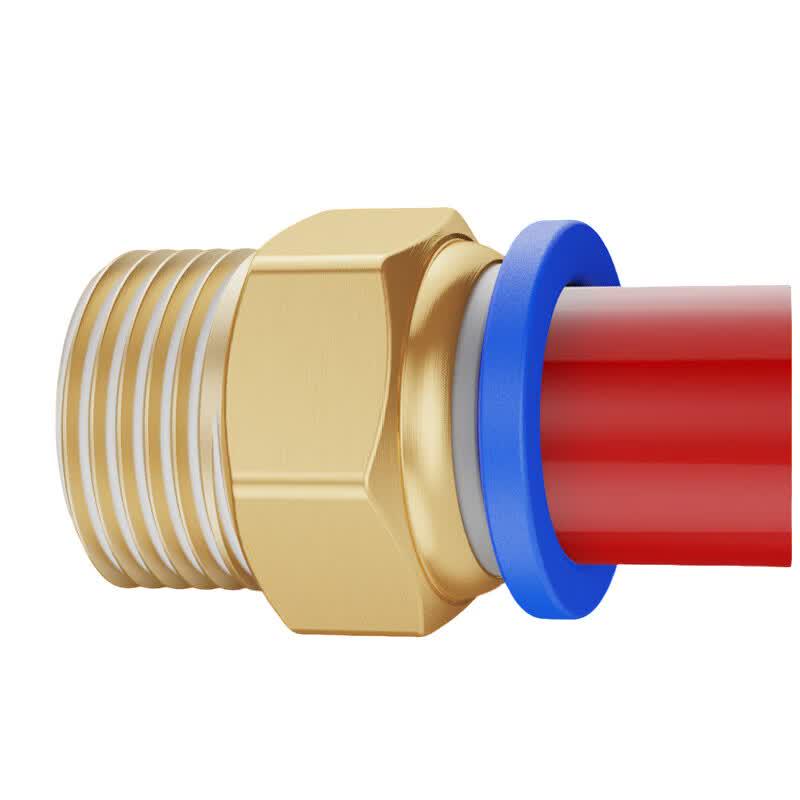 All-Copper Pneumatic Quick Connect Coupling