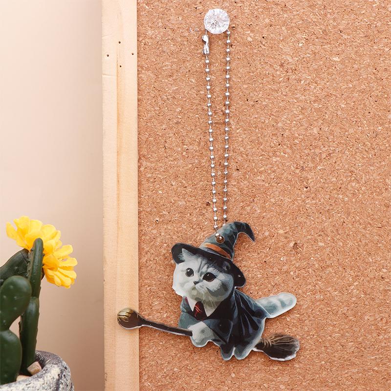 New Double-Sided Thickened Flat Magic Cats Car Pendants Christmas Tree Ornaments