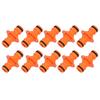 10 Peças Conector de Mangueira de Plástico ABS Engate Rápido Acessório de Mangueira Bico de Mangueira Durável Reparo de Mangueira