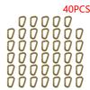 15-50PCS D-shape Belt Hanger Buckles Reusable Snap Type Safety Lock Buckles Lightweight High Strength Hardware Tools for Camping