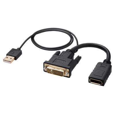 SANWA SUPPLY DVI To DisplayPort Adapter (4K/30Hz) AD-DVDP01