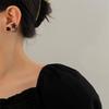 Light Luxury Flower Ear Studs Simple Ladies U-shaped Earrings  Jewelry Gifts