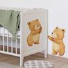 Bear Design Window Sticker, Self-Adhesive Waterproof Wall Decal for Living Room Bedroom Entrance Hall Home Decor