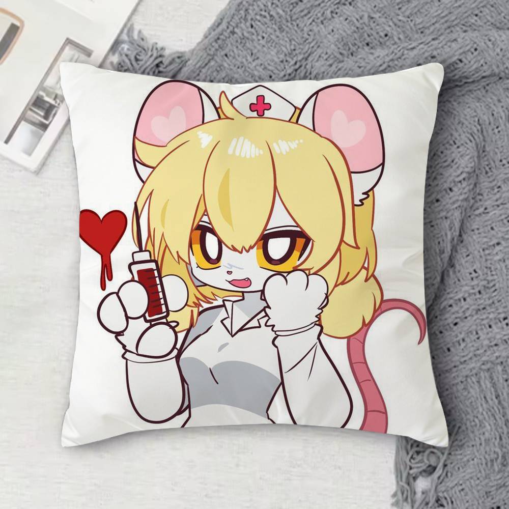Terrible Mouse Double-Sided Printed Square Decorative Cushion Cover For Sofa Living Room Home Decor
