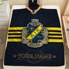Custom Name AIK Flannel Blanket, High Quality Comfortable for All Seasons, Home Decor, Warmth and Comfort