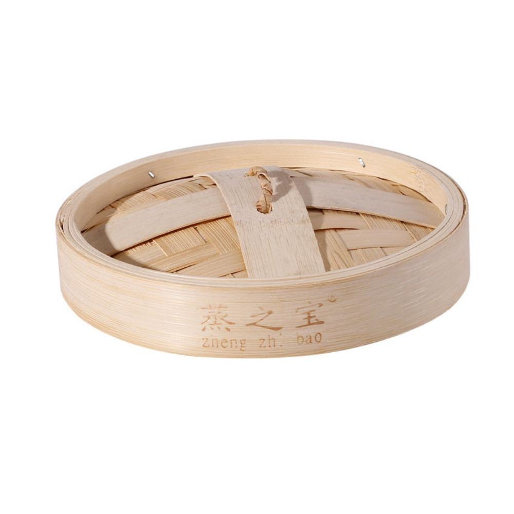 Anti-scalding Bamboo Steam Basket Round Stuffed Bun Steamer Durable Bamboo Steamer  Breakfast Shop