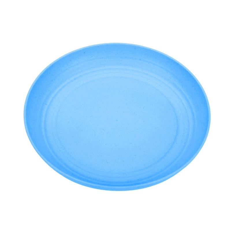 Wheat Straw Round Plates, Household Plates, Vegetable Plates, Barbecue Plates, Meal Plates, Fruit Plates, Bone-spitting Plates