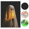 Halloween Diamond Painting Kit Cute Ghost Holding Candle Handmade Diy Painting Home Decoration Painting