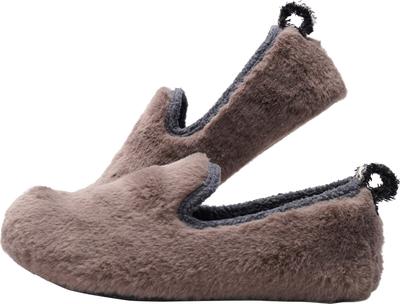 Frontier Nadýchané chlupaté pokojové zatemňovací nazouváky, Moffy, Šedé, M, 23-23.5cm