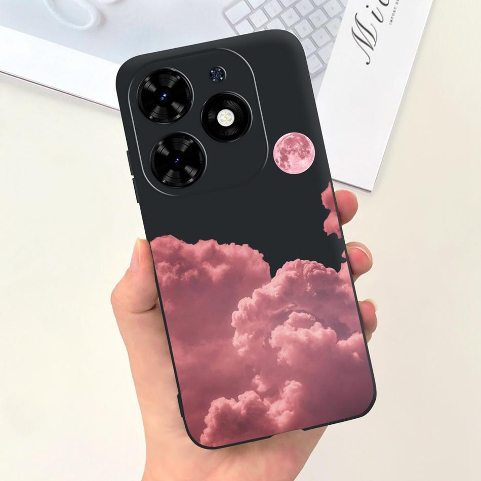 For Tecno Spark Go 2024 Case Cute Flower Love Pattern Candy Color Soft Silicon Slim Phone Back Cover For Spark Go (2024) BG6