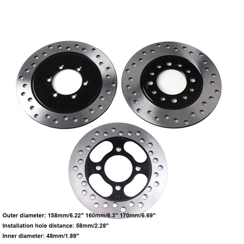 Front Rear Disc Brake Plate For 50cc 70cc 90cc 110cc 125cc 150cc 200cc 250cc Electric ATV Quad Go Kart UTV Dune Buggy Trike