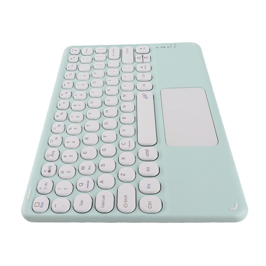 Touch Wireless Keyboard Round Keycaps Ergonomic Design Ultra Thin Smart Touch Wireless Keyboard for Tablets Laptops