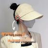Women's Foldable Sun Hat with Ponytail Hole – UV Protection & Sunshade, Slimming Effect