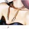 New Creative Serpentine Cut-out Chain Necklace Women's Alloy with Rhinestones for Statement Trend Accessories