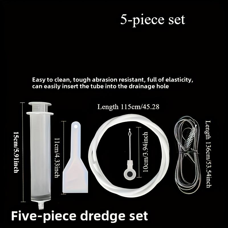 1Set/5PCS Refrigerator Drain Hole Clog Remover Dredge Cleaning Tools Fridge Hole Brush Water Outlet Cleaner for Household Clean