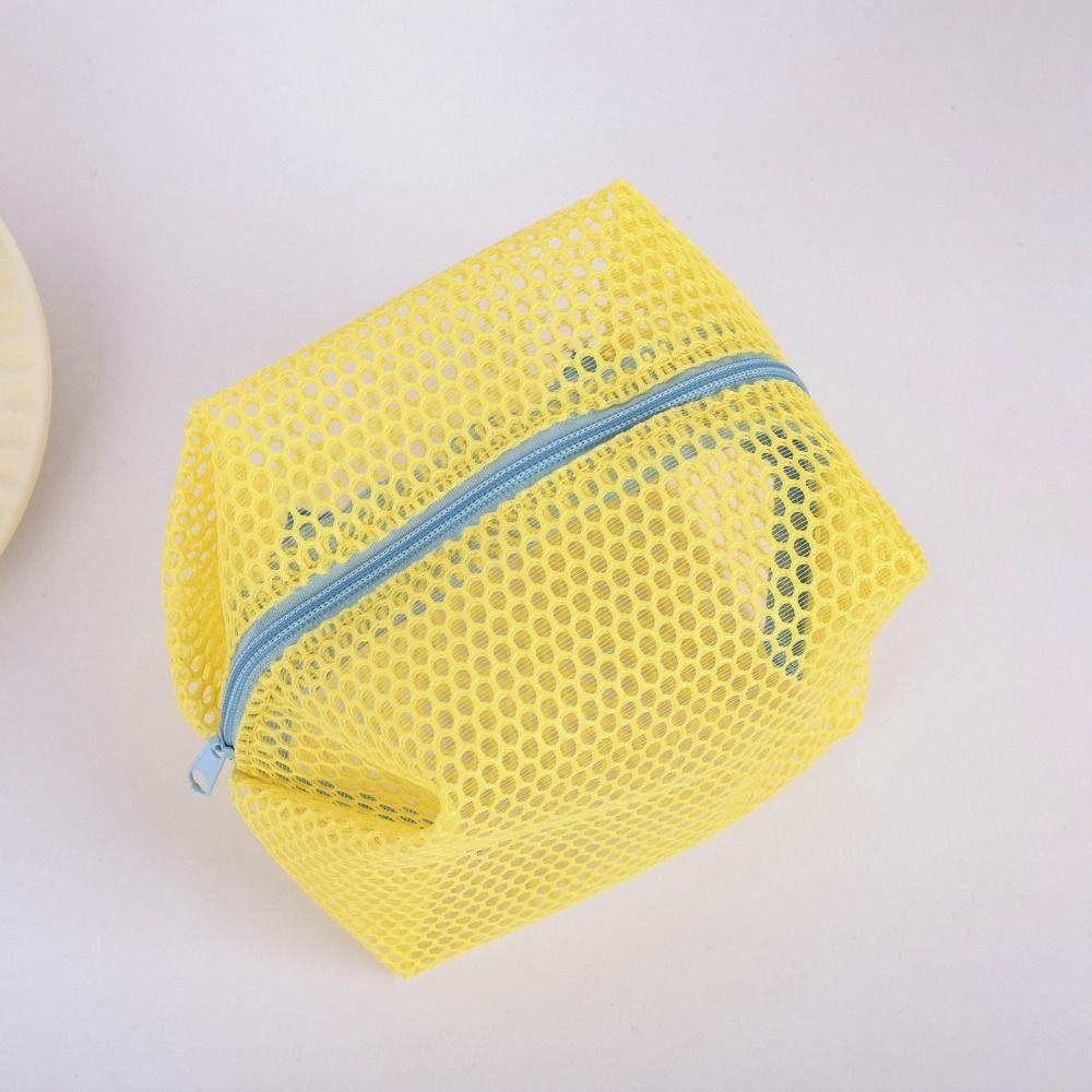 Small Capacity Travel Toiletry Pouch with Handle Mini Makeup Pockets Mesh Cosmetic Bag  Office