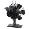 2-in-1 Chimney Fan 6-Blade Heat Powered Stove Fan Fireplace Fan for Wood for Bur