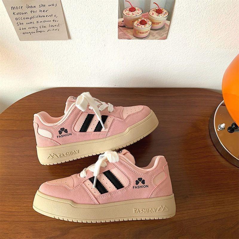 Nischen-amerikanische Schuhe mit dicker Sohle für Damen, Herbst-Trendschuhe, vielseitige Freizeit-Sportschuhe für Damen