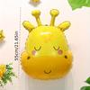 5pcs Cartoon Lion Tiger Giraffe Panda Head Balloon Forest Animal Theme Birthday Party Decoration Anniversaries Festive Backdrops