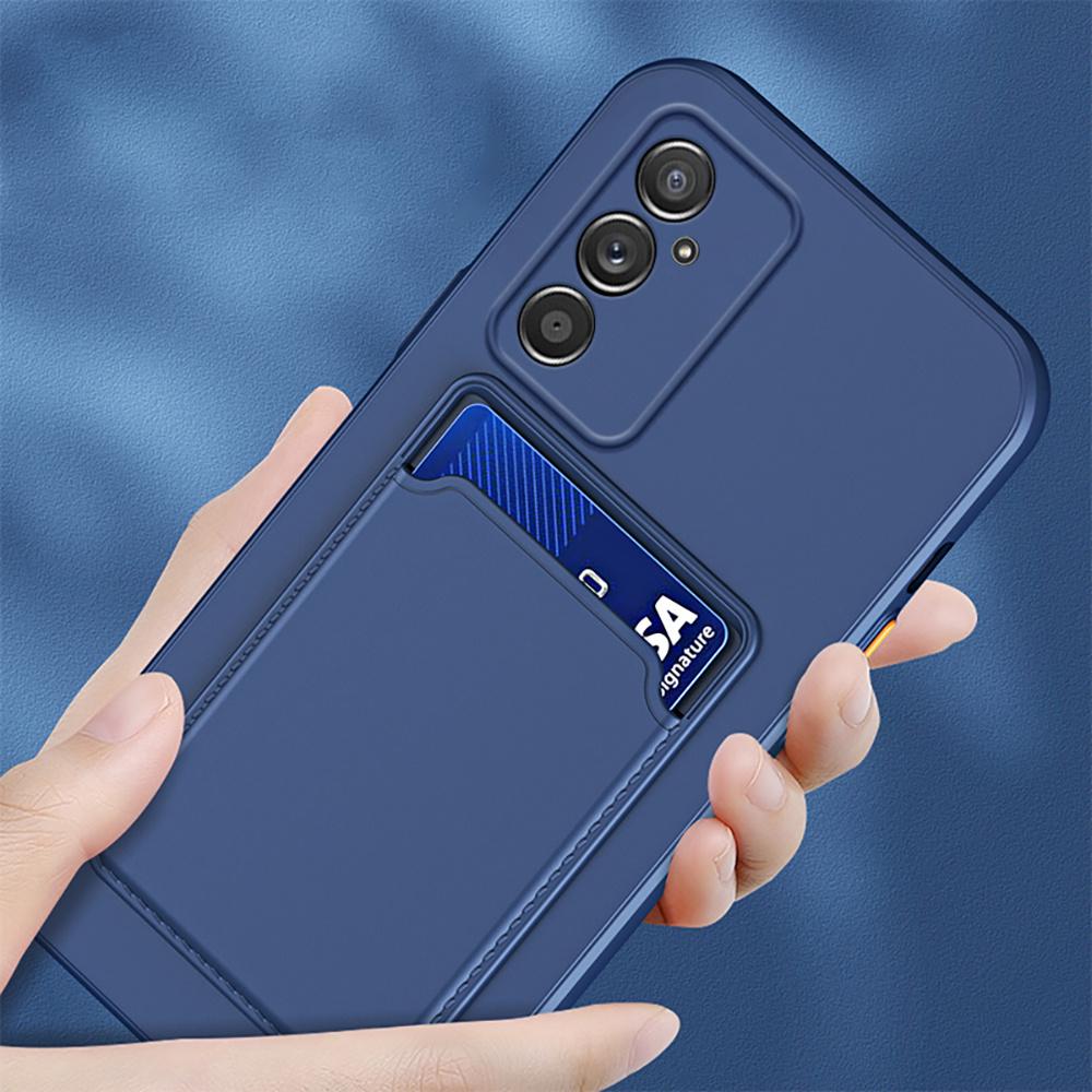 Silicon Card Slot Holder Phone Cases For For Samsung Galaxy A55 A54 A53 A26 A16 A15 A57 A14 A37 A17 A34 A56 A33 A36 5G 4G Bag Cover