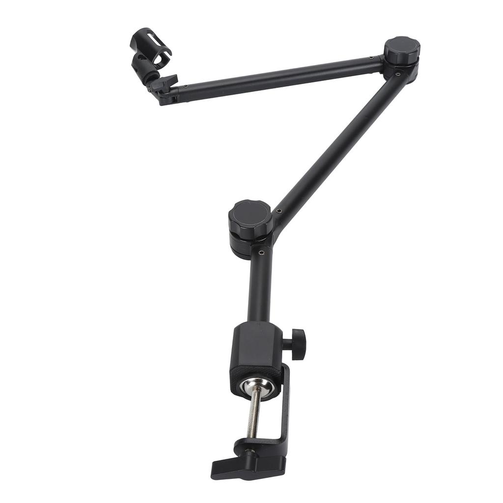 Microphone Arm Stand 180 Degree Adjustable Stable Durable Carbon Steel Desktop Mic Arm Stand for Bro