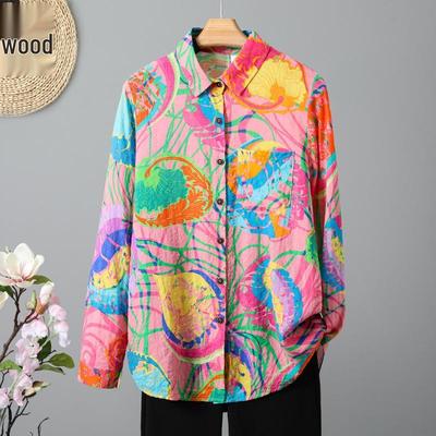 Europäischer Stil Damen Langarmshirt Übergröße - Frühjahr/Herbst Kollektion 2026