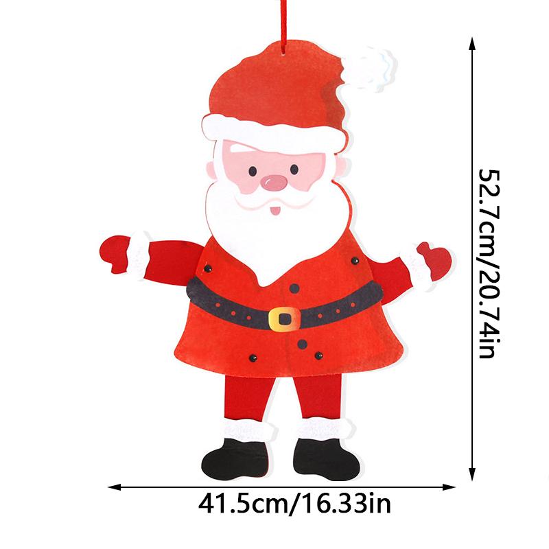 Décorations de Noël Feutre Père Noël Bonhomme de Neige Élan Pendentif Ornements à Suspendre Arbre de Noël Navidad 2025 Bonne Année Décoration de la Maison