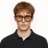 Gentle Monster Logo Engraved Irregular Frame Sunglasses Unisex Sunglasses Black JADE-01(BR)