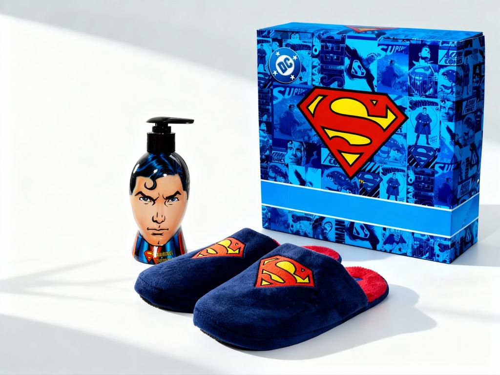 Superman Gift Set with Slippers