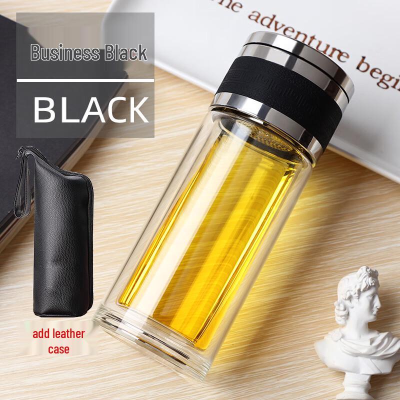 FAWLES Double-Layer Glass Tea Infuser Cup