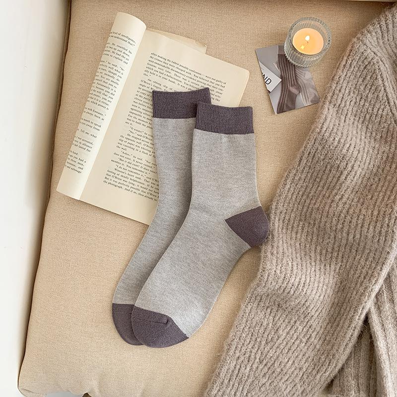 

Мужские осенне-зимние носки нового стиля, сочетающиеся по цвету, спортивные, для отдыха, простые, влагоотводящие, дышащие, универсальные, носки-гольфы 1 pair хаки