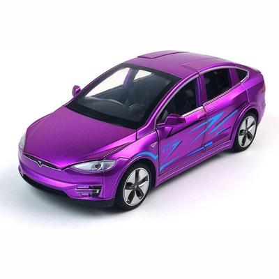 1:32 litá automobilová hračka Model X, stahovací autíčko Model X90 Tesla Alloy, otvírání dveří vozidla ze slitiny se světly a hudbou, hračky pro děti