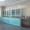 Stainless Steel Medical Treatment Cabinet with Doors