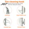 Zinc Alloy Tire Tool Cleaning Hook, Car Gap Buckle Stone Tread Groove Remover Cleaner Universal Debris