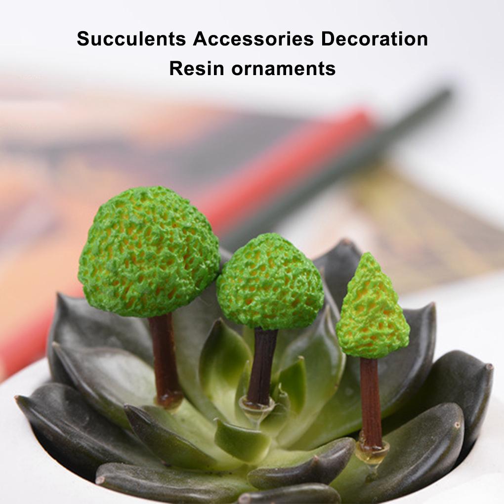Moss Micro Landscape Waterproof Green Lawn Base Room Decor Reusable Mossy Hills Trees Mini Tree Decoration for Desktop Offices