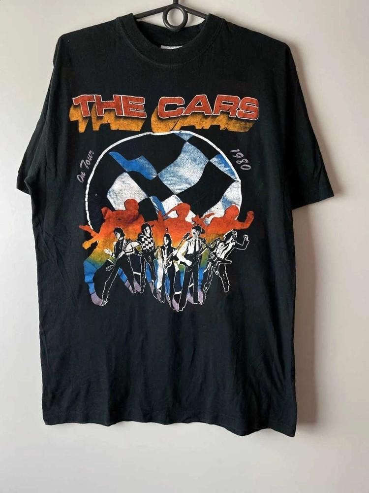 The Cars Band On Tour Black Short Sleeve Unisex T shirt Men Women WA3848 Unisex T-Shirt S