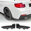 Rear Side Bumper Spoiler Lip Splitter Body Kits Canard Diffuser for 2 Series F22 F2  Sport 2015 to 2019