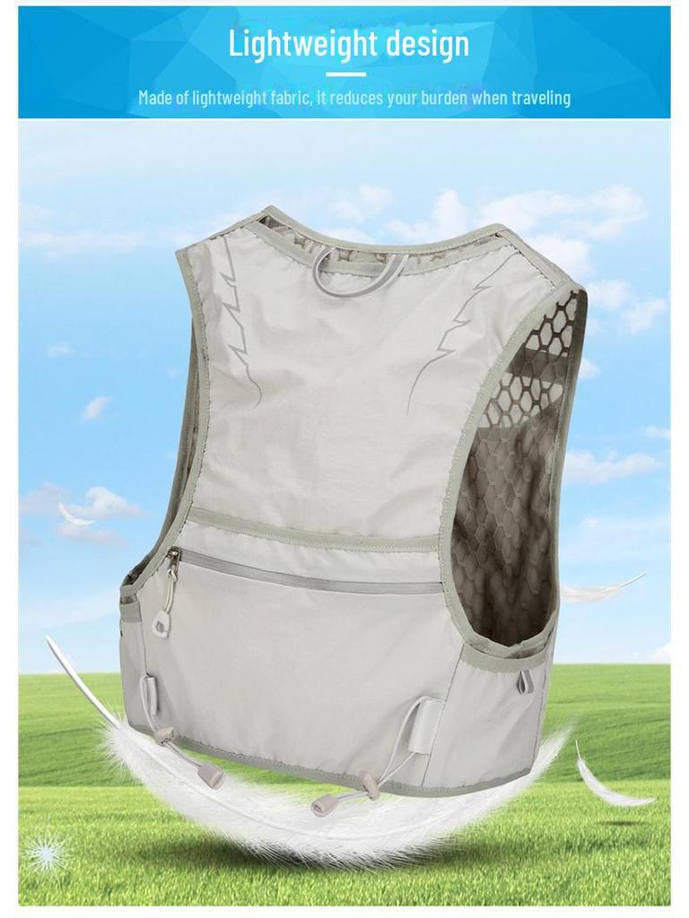 Unisex Lichtgewicht Outdoor Fietsvest Tas – Ademend, Contrasterende Kleur, Multifunctionele Rugzak