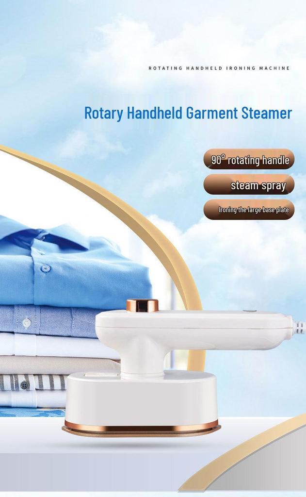 Compact Foldable Handheld Steam Iron for Dorms and Travel