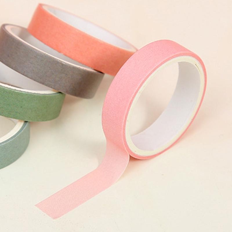 5Rolls of Decorative Tape Scrapbooking Tape for Art Craft 10mmx2m Aesthetic Masking Tape for Journal Album Wrapping