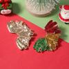 Stylish Simple Christmas Day Alloy Irregular Leaf Stud Earrings Everyday Commuter Woman